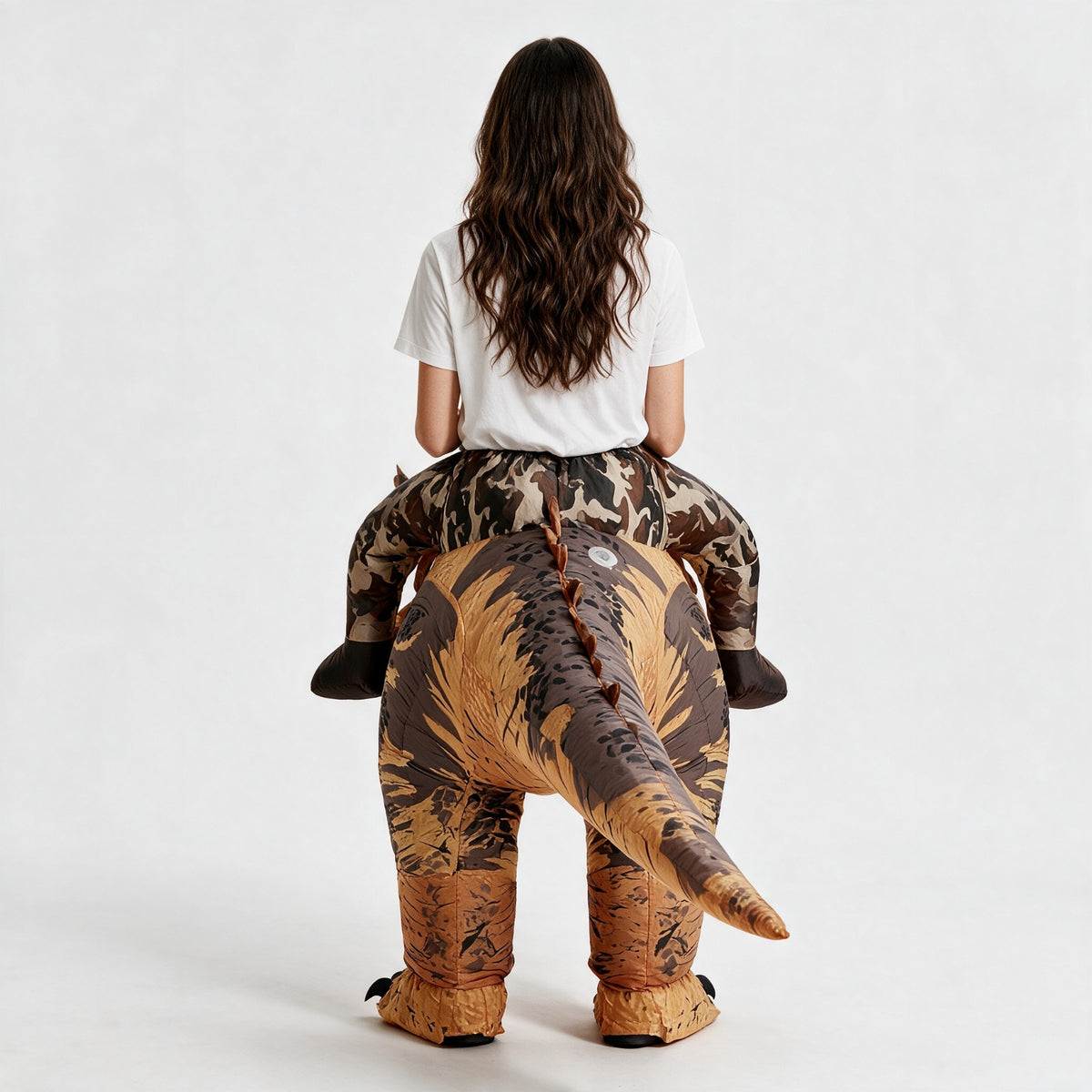Inflatable Dino Costume!