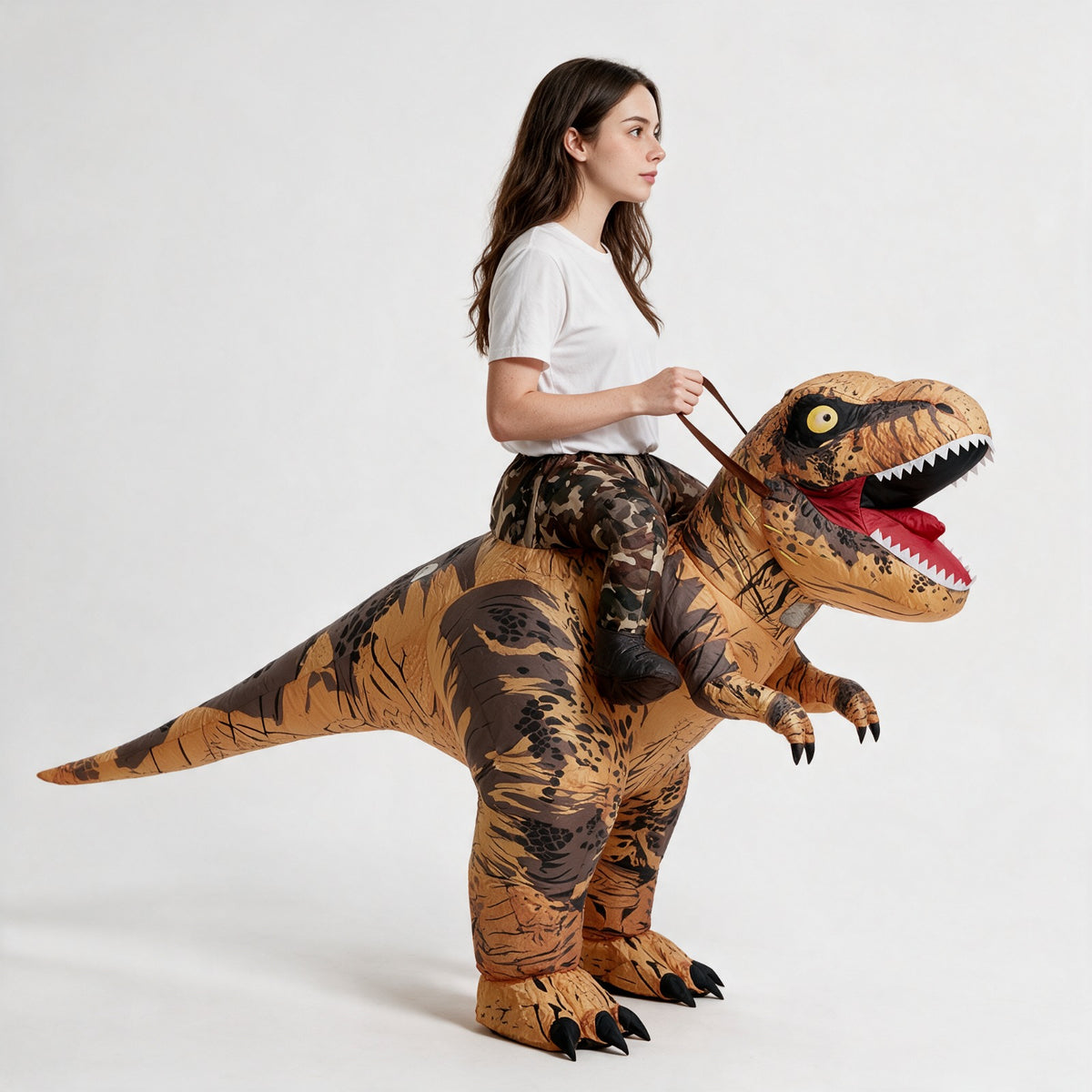 Inflatable Dino Costume!